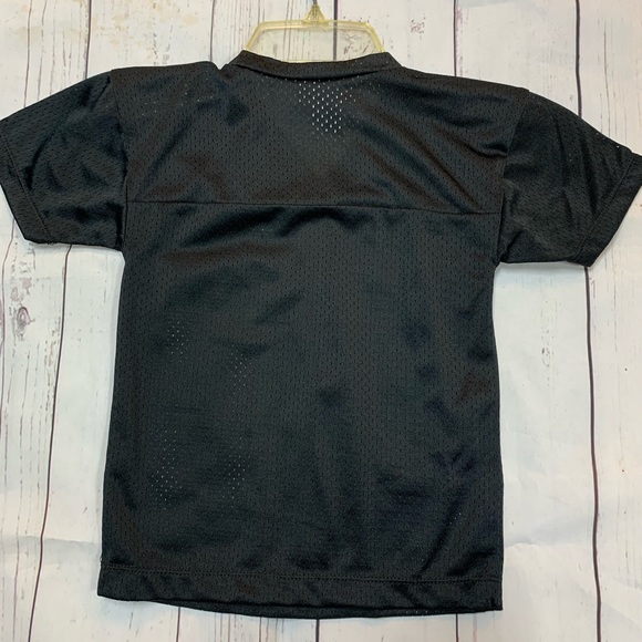 Kids Unisex 2-XL Black & Orange Leopards Football Uniform Mesh Sports Jersey NWT - Picture 2 of 2